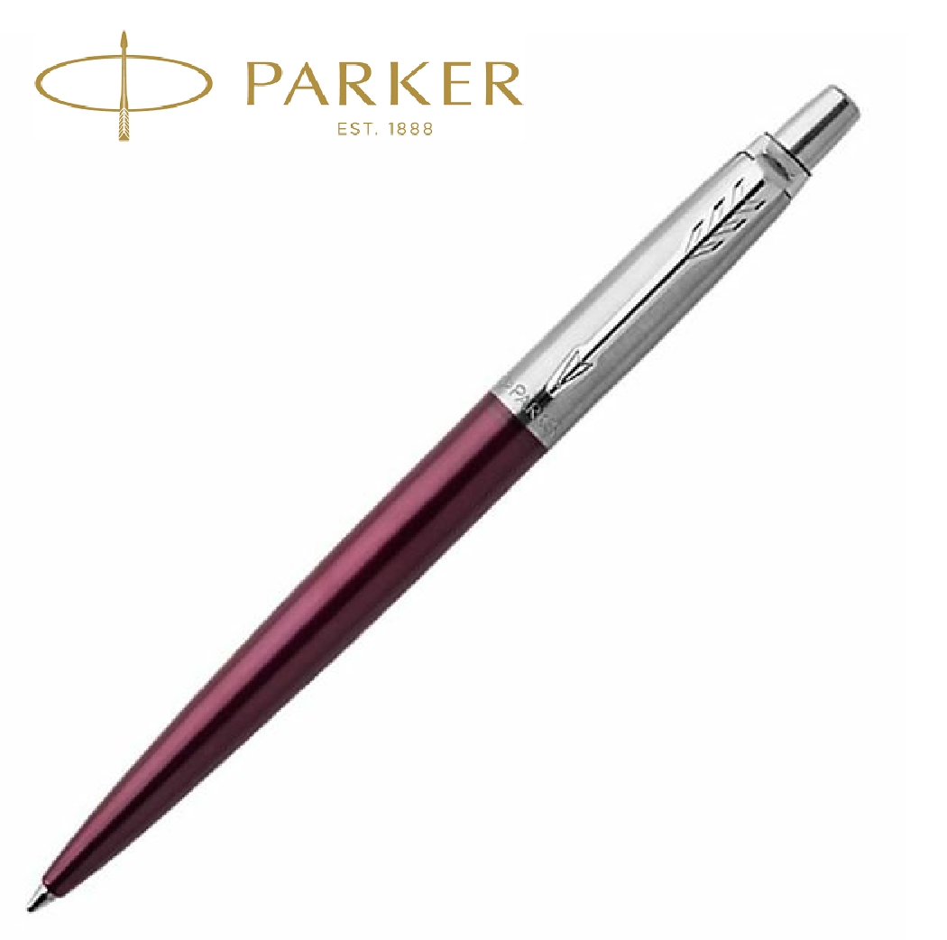 Parker Jotter Ballpoint Pen In Portobello Purple Chrome Trim New